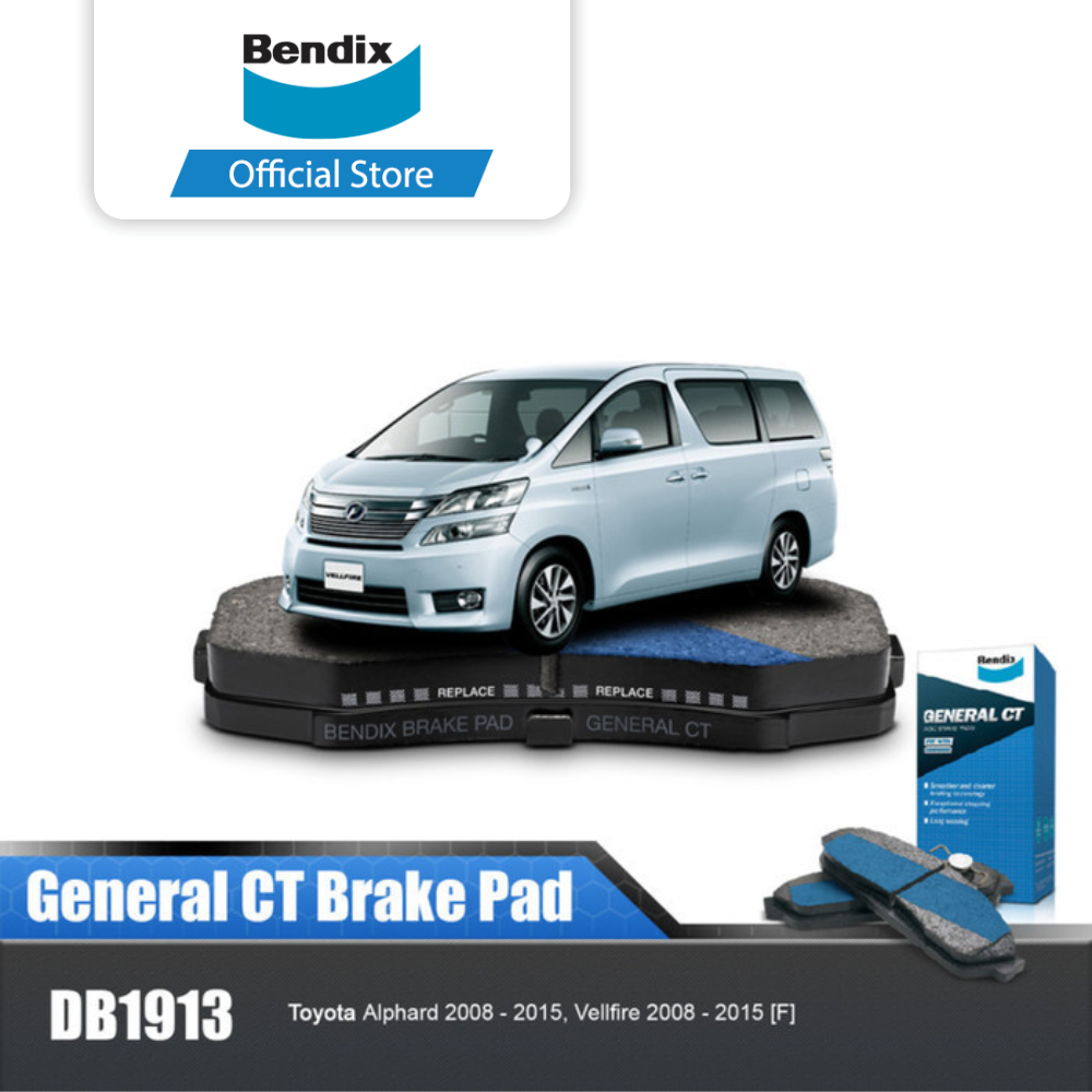 Bendix Kampas Rem Depan Mobil Toyota Alphard 2008-2015 DB1913GCT Harga 706,900 rupiah*Gratis Ongkir