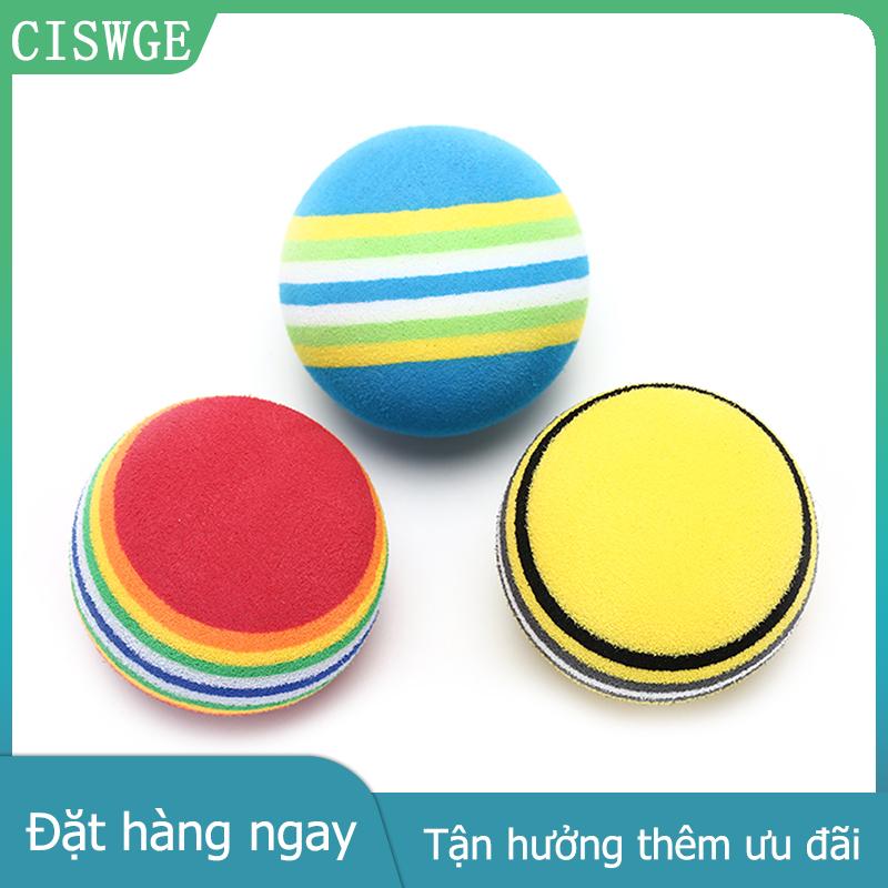 CISWGE Maelovely 10 Quả Bóng Xốp Sọc Cầu Vồng Bóng Golf Dụng Cụ Hỗ Trợ Tập Luyện Swing