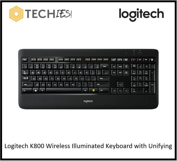 Logitech K800 Wireless Illuminated Keyboard with Unifying Singapore