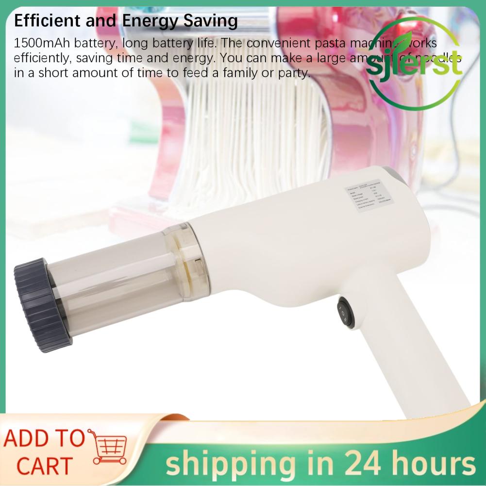 sjlerst Sjlerst điện cầm tay dụng cụ làm mì ống 6 in1 Tự Động Mày làm sợi mì Không Dây Máy làm mì ống Tự Chế Ramen Mày làm mì Ý Điện Máy Làm Mì Tự Động Bột Máy ép