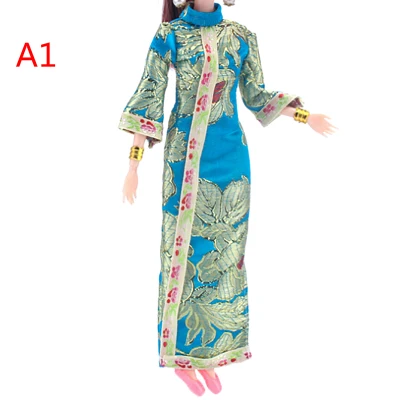 WXGR Doll handmade unique dress clothes for chinese traditional dress cheongsam