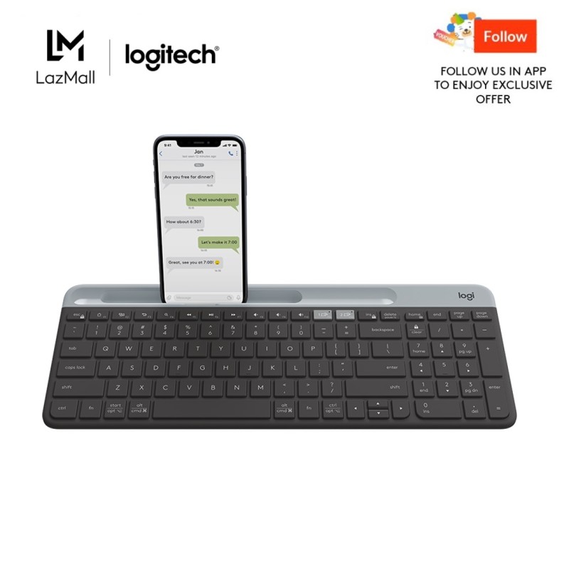 Logitech K580 Slim Wireless Multi-Device Keyboard Singapore
