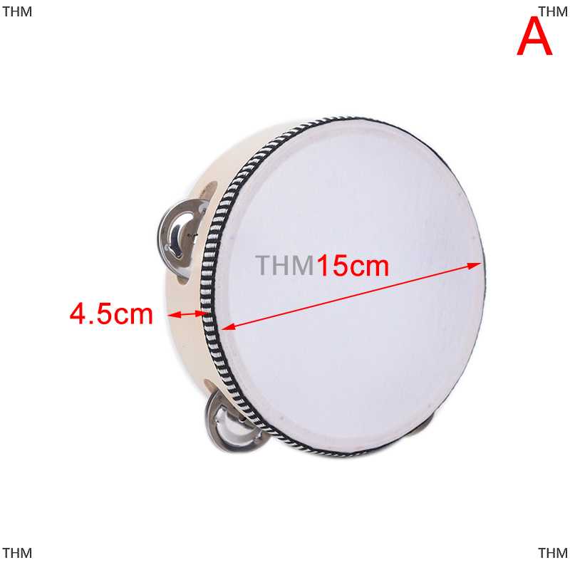 THM Trống Tambourine nhạc cụ cho trẻ em trống Tambourine giáo dục âm nhạc