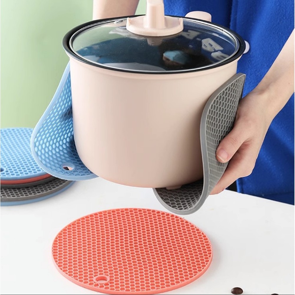 Miếng lót nồi, nhấc nồi silicon - miếng bắc nồi chống nắng, lót nồi, lót ly silicon