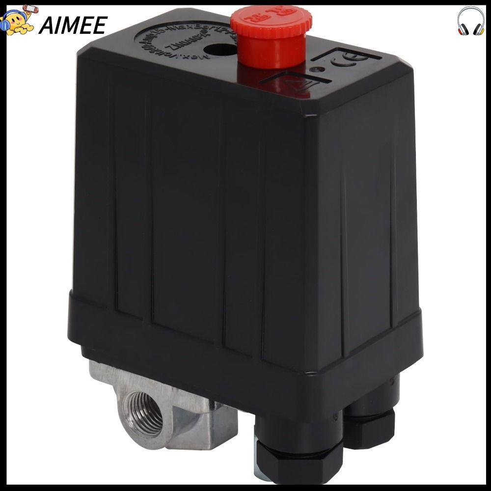 AIMEE 90-120PSI Máy nén khí 220V Áp suất điều chỉnh Công tắc áp suất Phụ kiện 4 cổng Van điều khiển Phụ tùng máy nén khí