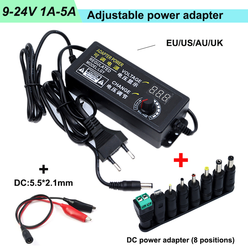 Alimentatore AC/DC 3.6V 1A – Spina 5.5x2.1mm + 3 Punte Intercambiabili – ACA361