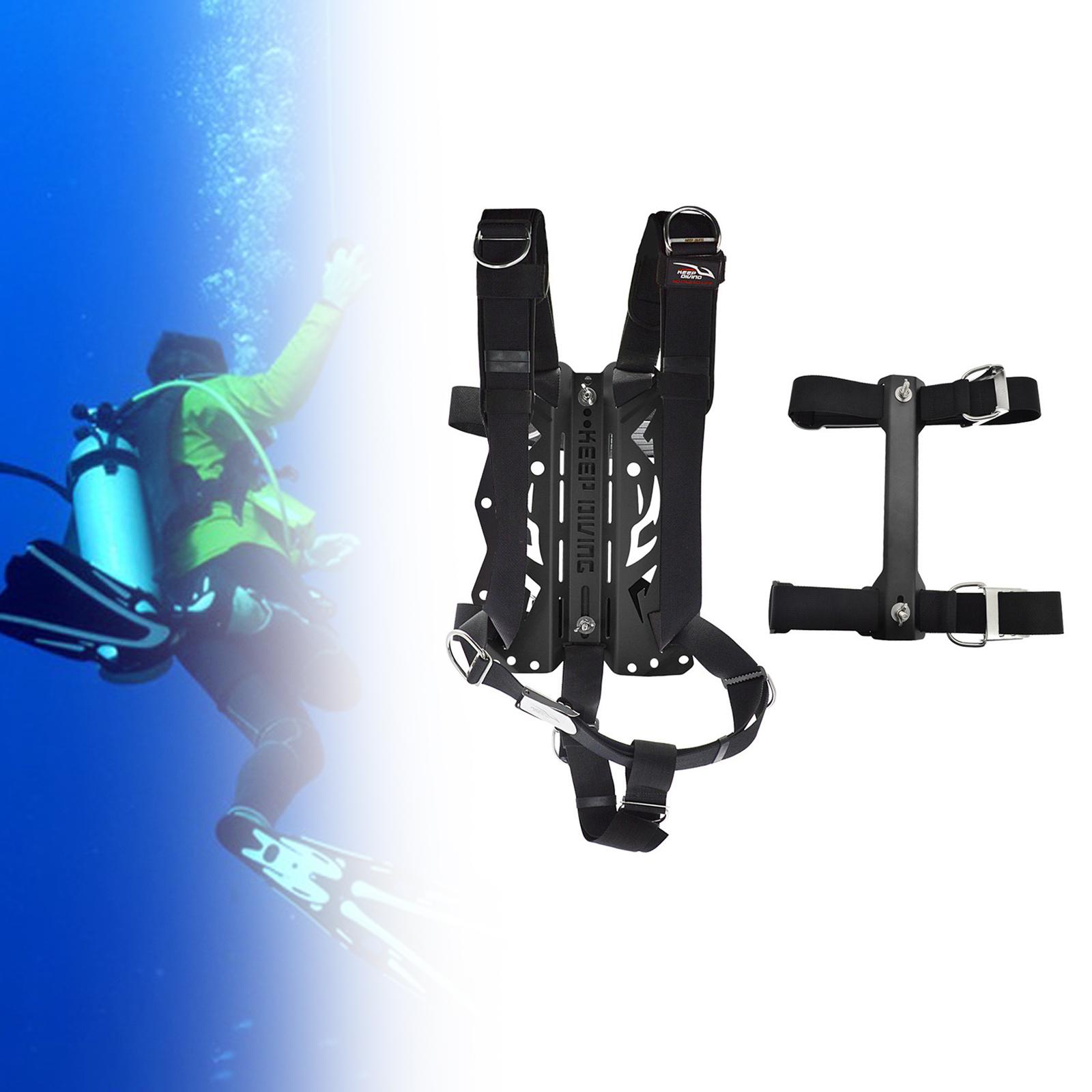 Baoblaze Diving Backplate Set Diving Harness Equipment Hardware Accessories Back Plate Support Bracket for Watersports Summer Dive ราคา 10,297 บาท*ส่งฟรี