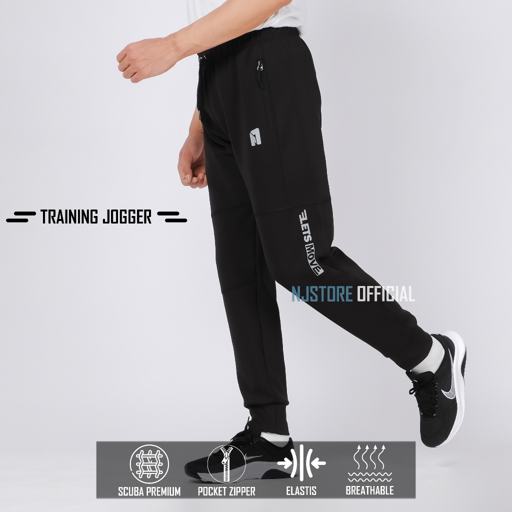 Celana Training Trackpants Olahraga Pria Panjang Jogger Tebal Running Gym Trening Wanita Harga 110,000 rupiah*Gratis Ongkir