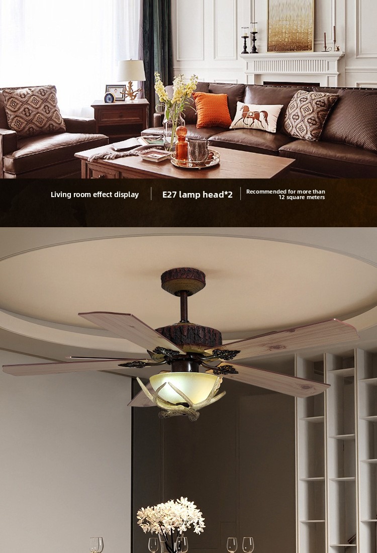 Solid wood fan light 2_09