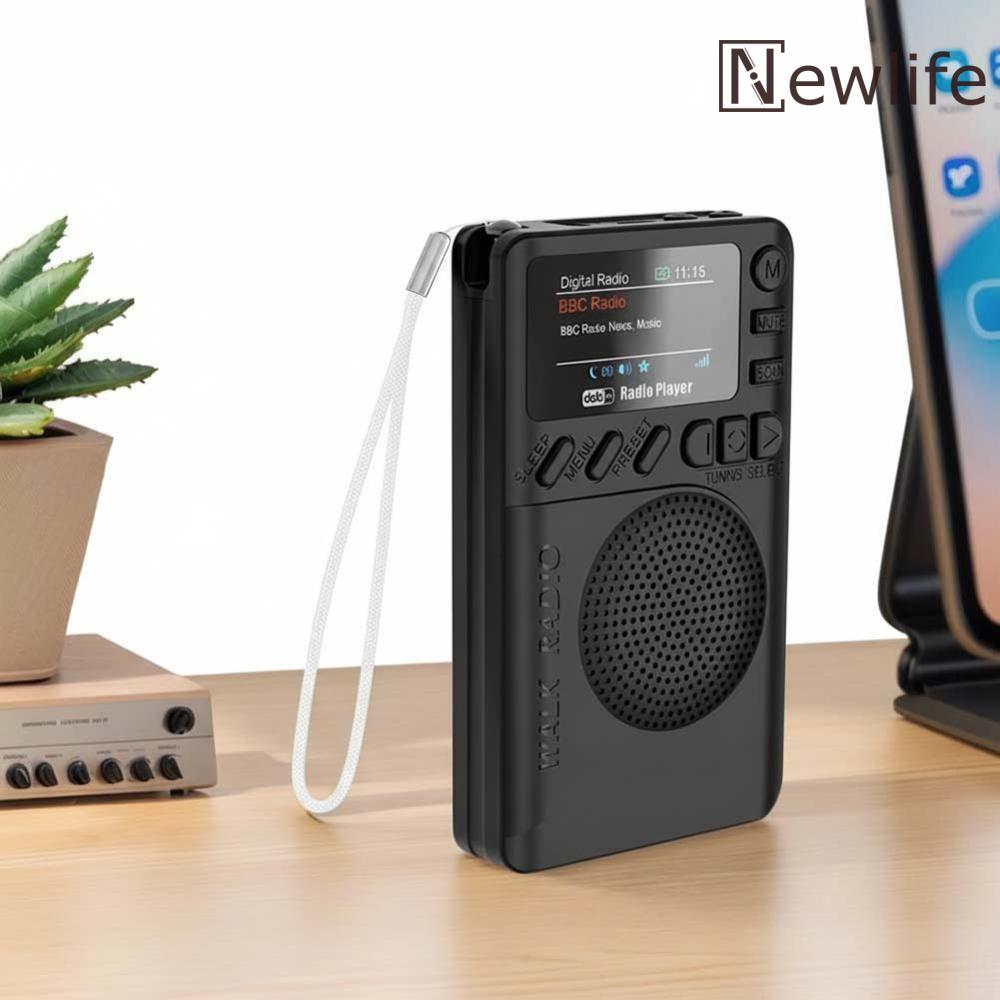 Portable Digital Radio MP3 Player with FM DAB Tuner Bluetooth Speaker for Running and Fitness