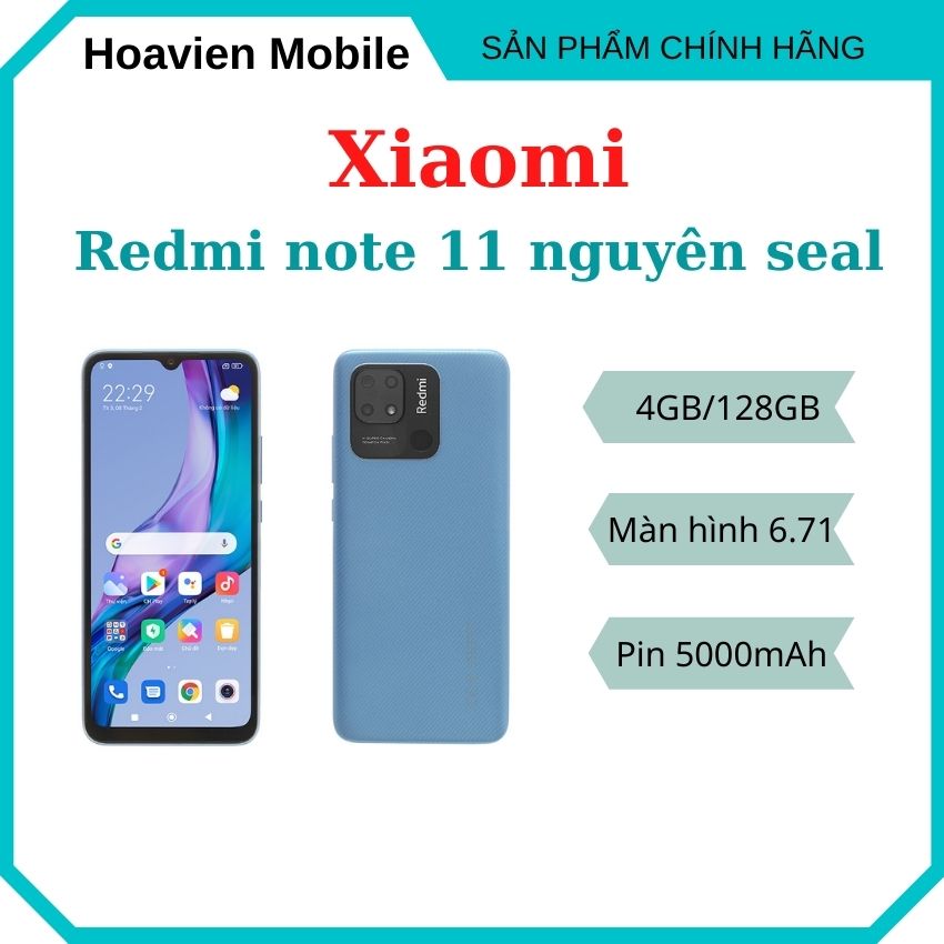 Điện thoại Xiaomi redmi 10c ram 4gb bộ nhớ 128gb hàng chính hãng mới