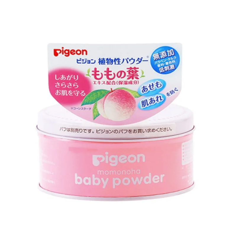 PHẤN RÔM CHO BÉ PIGEON CHIẾT XUẤT TỪ LÁ ĐÀO (125GR) - KHÔNG CÓ BÔNG DẶM PHẤN - SẢN PHẨM CHẤT LƯỢNG CAO, SHOP CHỌN LỌC RẤT KĨ, HÀNG HÓA ĐẢM BẢO, ĐƯỢC YÊU THÍCH TRÊN THỊ TRƯỜNG, MỜI KHÁCH YÊU ỦNG HỘ, TRẢI NGHIỆM VÀ CHO SHOP ĐÁNH GIÁ NHÉ
