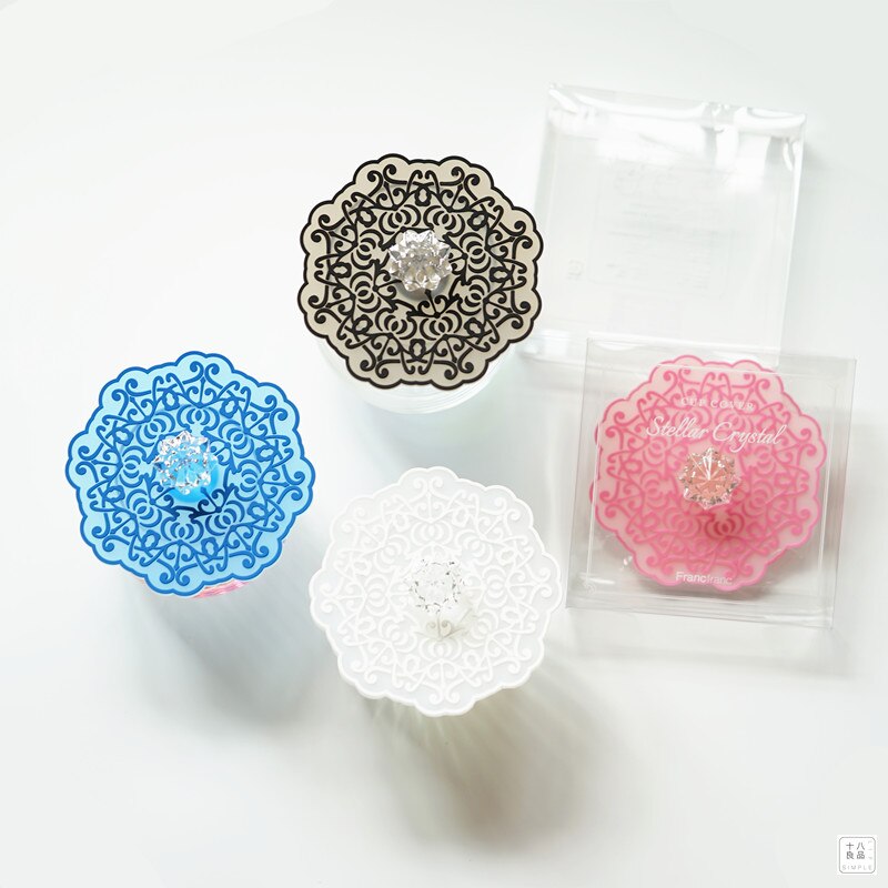 Cup Lid Silicone Mug Dustproof Safety Heat-resistant Lace Diamond Exquisite Japan Style 10CM Dia Friendly Drinkware Accessories