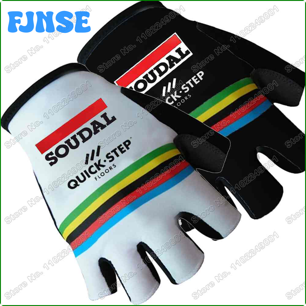 Fjnse soudal nhanh chóng bước 2023 vô địch thế giới găng tay đi xe đạp xe đạp nam Gel nửa ngón Găng tay xe đạp đường trường găng tay áo MTB maillot Gant kfgmf