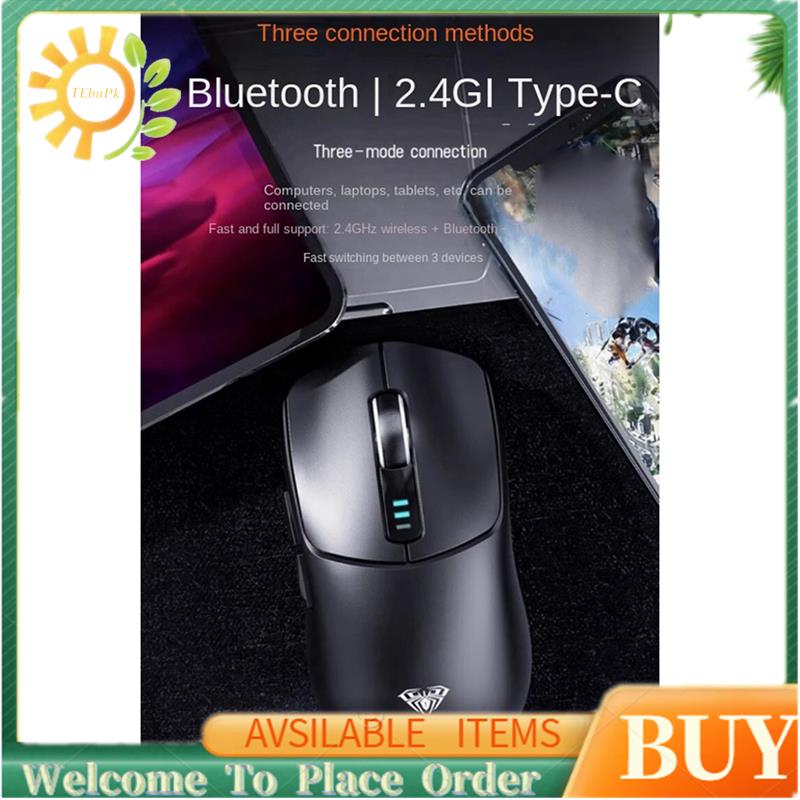 AULA SC580 Gaming Mouse Tri-Mode Ergonomic Bluetooth Mouse Game Mouse E-Sports Mice Gaming Accessori