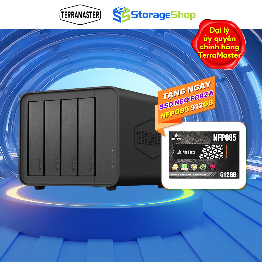 Combo Terramaster F4-424 Pro 4-Bay Nas Network Storage Device and Genuine Neo Forza Ssd Giá 33,089,000 Đồng*Miễn phí vận chuyển
