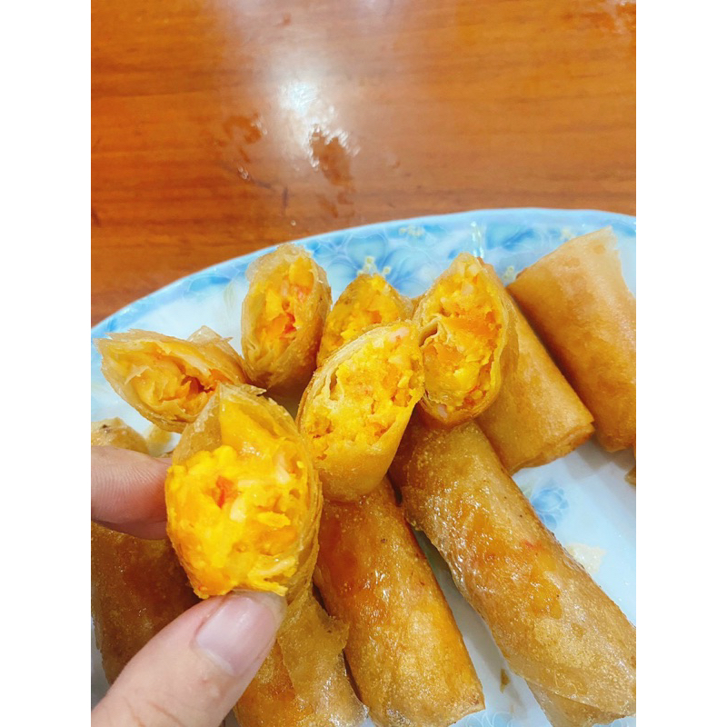 Chả giò sốt trứng muối hoàng kim hải sản vĩ 10 cuốn