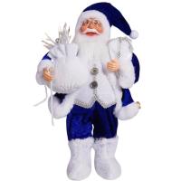 YERZ 12 Inch Santa Claus Doll 3D Cute Christmas Home Decorations Decorations Cartoon Standing Santa Doll Christmas Gifts