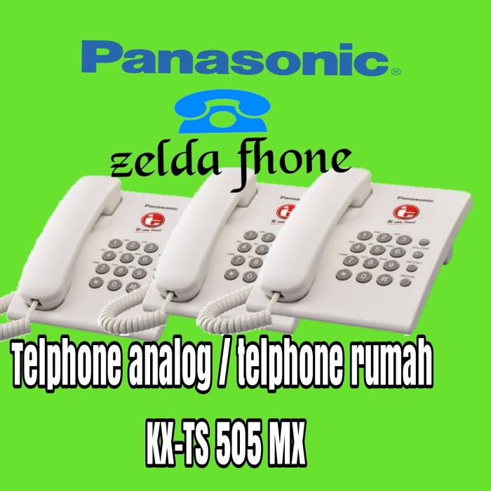 PANASONIC TELPHONE ANALOG KX-TS 505 MX PUTIH UNTUK TELEPHONE INDIHOME & EXTENSION - Elvoir Store Harga 433,000 rupiah*Gratis Ongkir