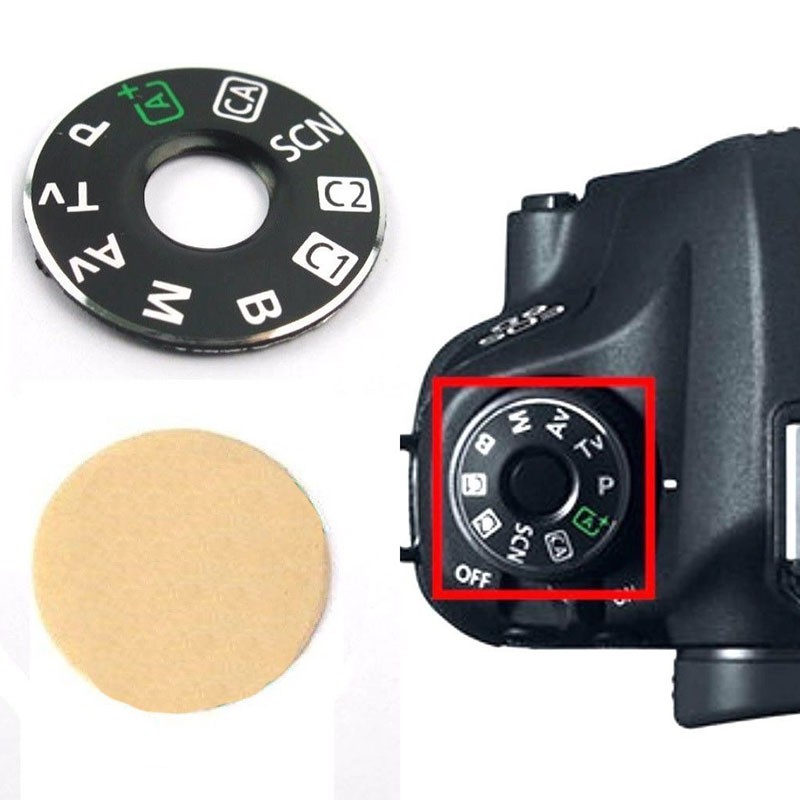 Canon EOS 6D nóng 2018 bền chức năng nắp giao diện chế độ quay số máy ảnh màu đen nút bọc [miễn phí vận chuyển]