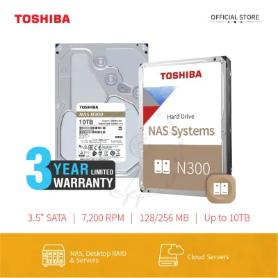 Toshiba NAS N300 Hard Disk Drive 4TB / 6TB / 8TB / 10TB / 12TB / 14TB / 16TB 3 Years Local Warranty