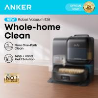 [Free Accessories!!] Anker eufy Robot Vacuum Omni E28 | Hydrojet™ Self-Cleaning Mop | FlexiOne Portable Deep Cleaner| 20000 Pa Turbo Suction Power | 0 Hair Tangle Brush | Edge Cleaning | All-in-One Station T2352