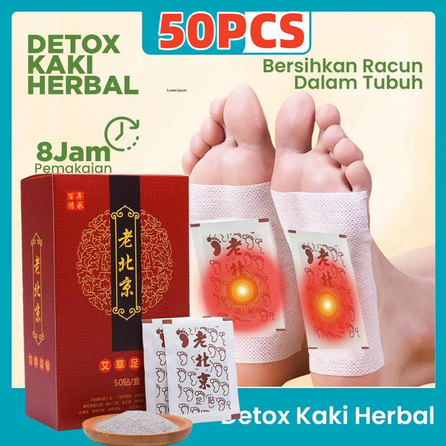 Hộp 50 Miếng Dán Thải Độc Chân Ngải Cứu Ông Lão Bắc Kinh An Chi Organic