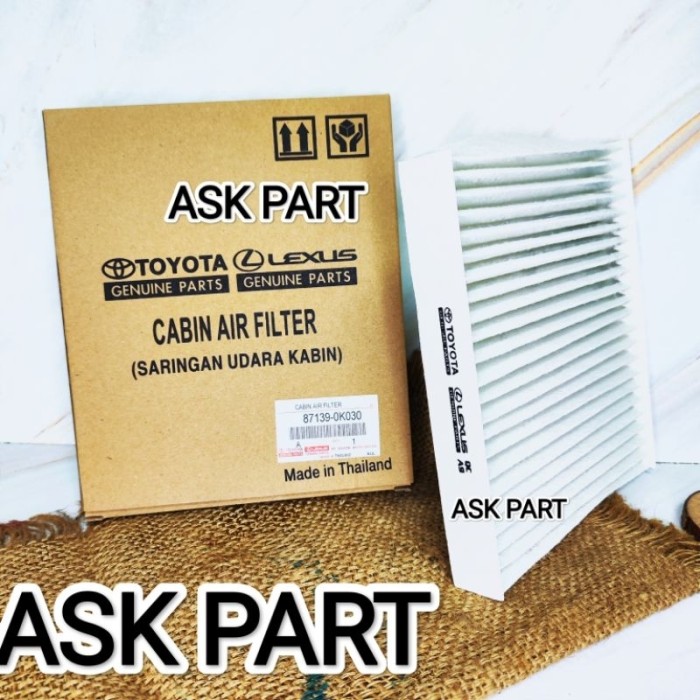 FILTER SARINGAN CABIN AC AIR TOYOTA INNOVA INOVA REBORN ETIOZ ETIOS VALCO NEW FORTUNER HILUX REVO Giá 37,800 Đồng*Miễn phí vận chuyển