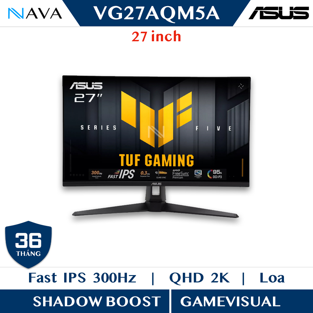 Màn hình ASUS TUF Gaming VG27AQM5A – 27 inch, QHD (2560x1440), 300Hz Giá 7,090,000 Đồng*Miễn phí vận chuyển