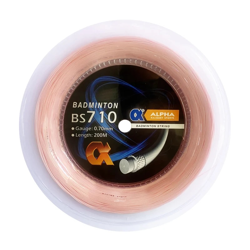 Alpha cầu lông ST Màu sắc mới bs710 bột hoa anh đào 200m Reels đào tạo 28 pounds bóng cầu lông Net