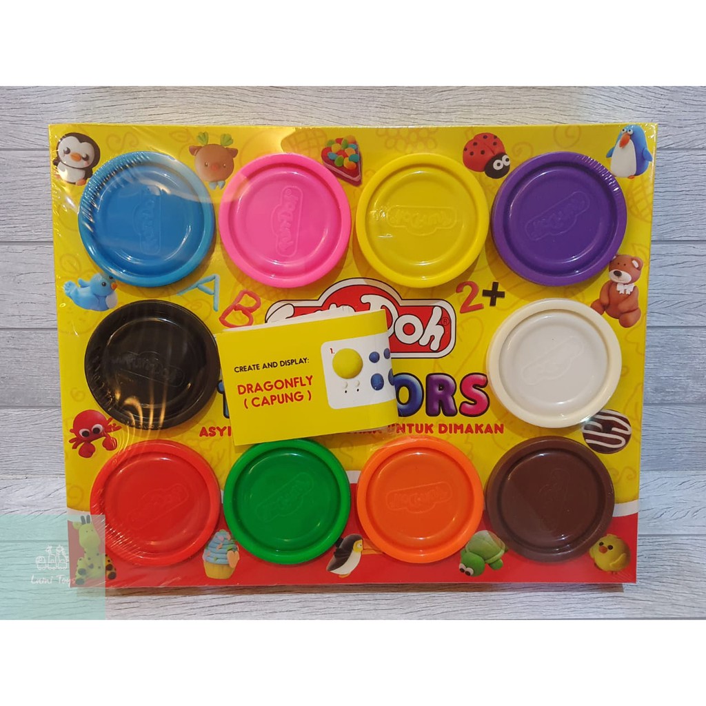 Mainan Lilin Anak Fun Doh Refill 10 Dough Playdoh / Play Doh / Fundoh