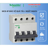 MCB 4P CB 3 pha 40A 50A 63A 4.5kA Bảo vệ quá tải & ngắn mạch Áp tô mát 4 cực SCHNEIDER - VƯƠNG NGUYÊN ELECTRIC STORE