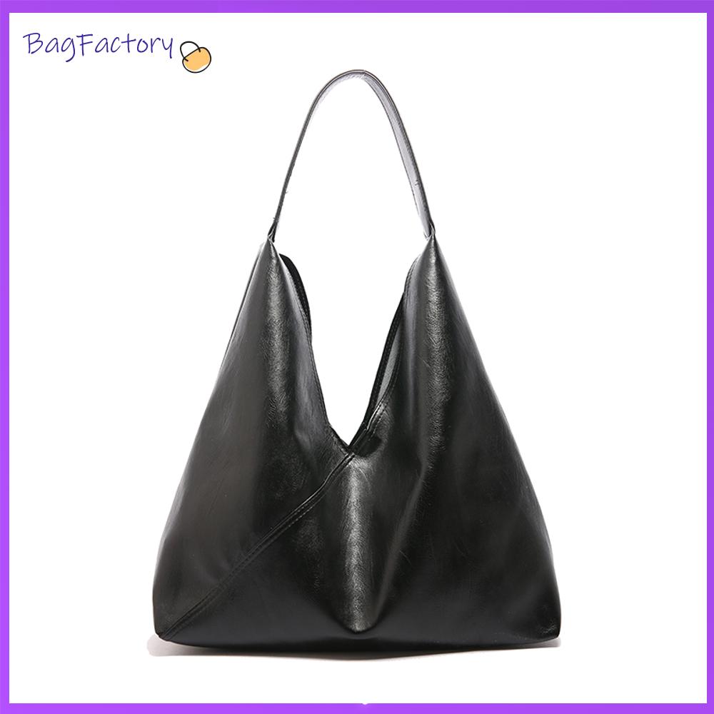 Shoulder Bag for Women Large Capacity Tote Bag PU Leather Solid Color Shoulder Purse Trendy for Work Travel