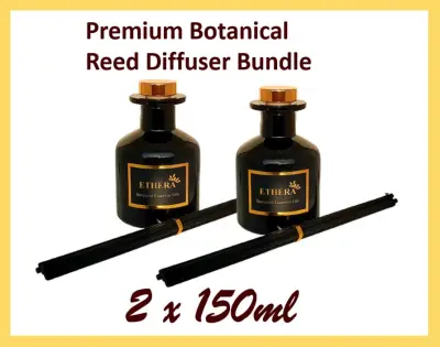 150ml x 2 Bundle Aromatherapy Ethera Reed Diffuser Hotel Home Scent Spa Fragrance Essential Oil