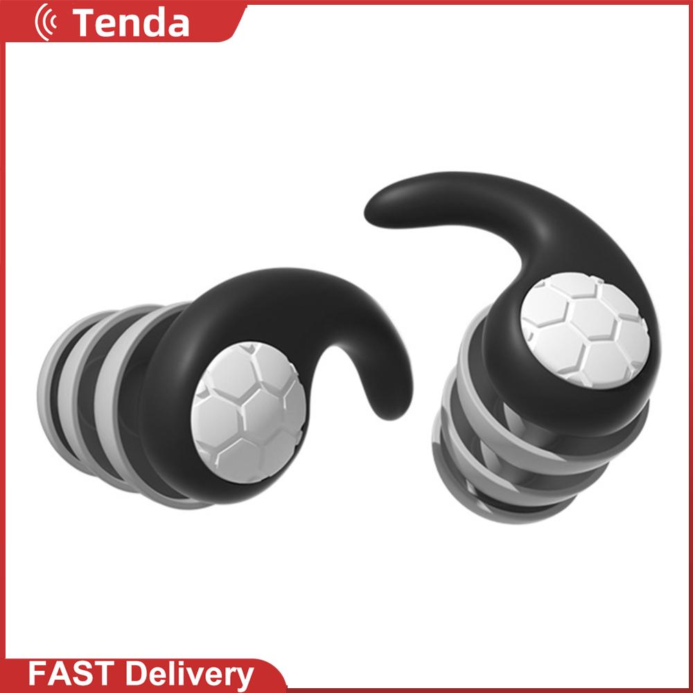 Silicone Ear Protector Portable 3 Layers Earplugs Sound Insulation