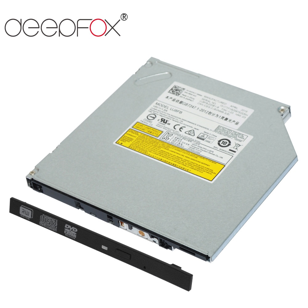 Deepfox SuperDrive đĩa DVD CD RW Burner Nhà Văn 9.5mm Đầu đọc đĩa trong ổ đĩa quang máy tính xách tay máy tính xách tay Ổ đĩa ổ Ghi DVD Nhà Văn