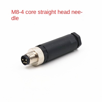 M8-4P dạng chân cắm (Đầu Nối 4 Lõi), Kích Thước Lỗ 8MM | Chuẩn Chống Nước | Tùy chọn: Ổ Cắm + Đầu Cắm | Đầu Nối 3-4 Lõi