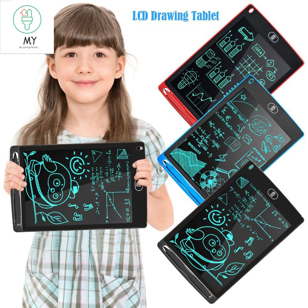 J2UQR3 4.4 inch Trẻ em LCD Đồ Chơi học tập Notepad Văn bản Máy Tính Bảng Đồ họa Hỗ Trợ Bảng đen Vẽ Hội Đồng Quản Trị với Bút