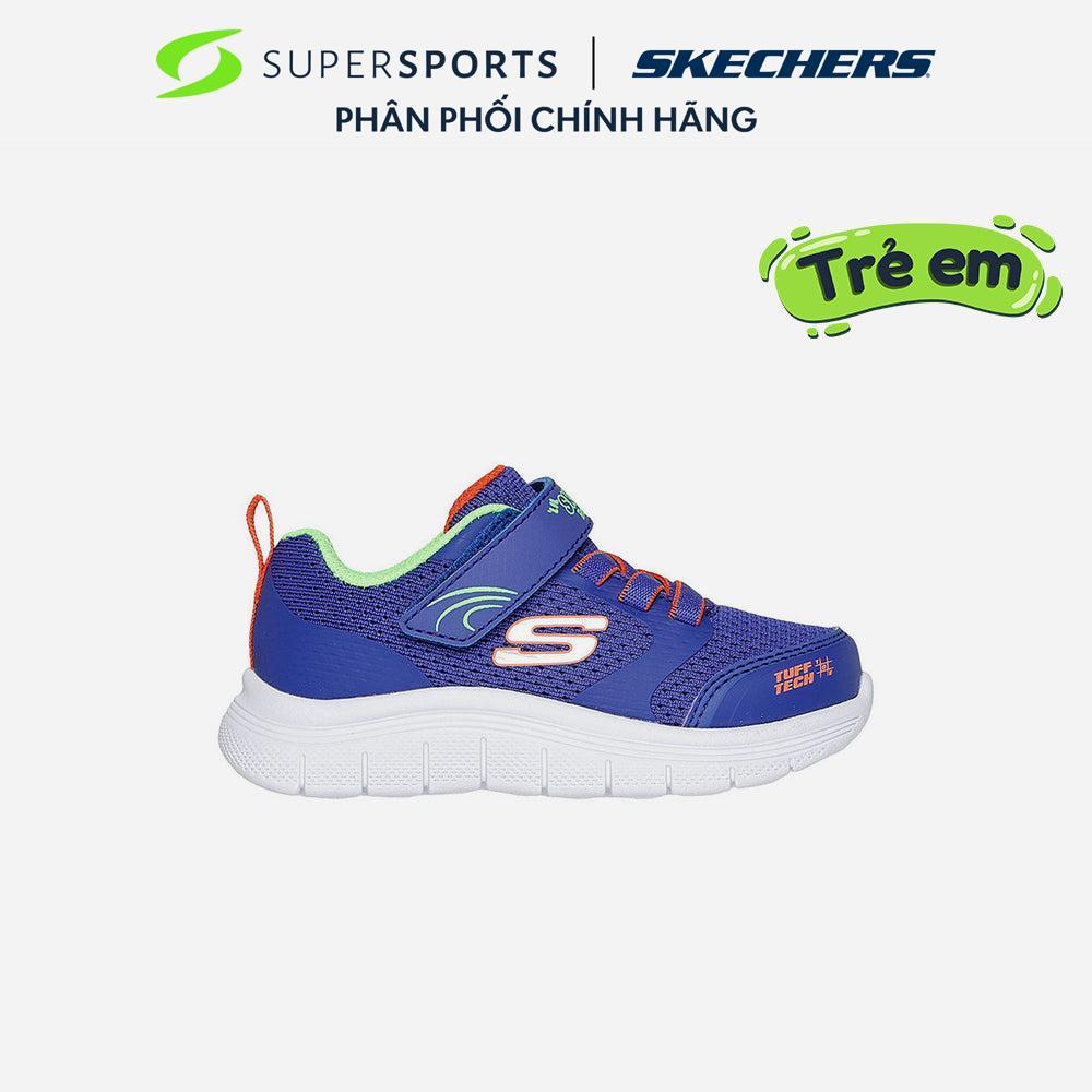 [NEW] Giày Sneaker Bé Trai Skechers Comfy Flex 3.0 - Xanh Dương - 407333N-BLOR