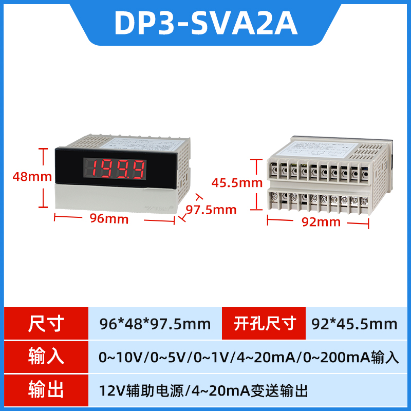 Đồng Hồ Đo Tốc Độ/Tuyến Tính DP3-SVA2A | Tùy Chọn Khác DP3-SVA1B/A - TOKY | 0-10V | Cảm Biến Chuyển Đổi Tín Hiệu | Chính Xác, Bền Bỉ