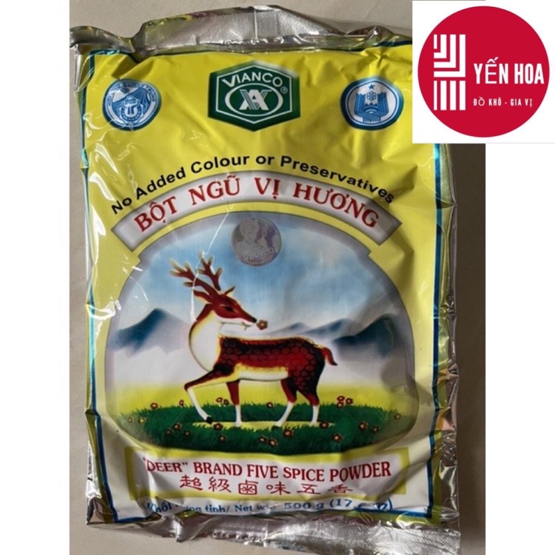 Bột ngũ vị hương hiệu con nai - ngũ vị hương việt ấn - vinaco 500g