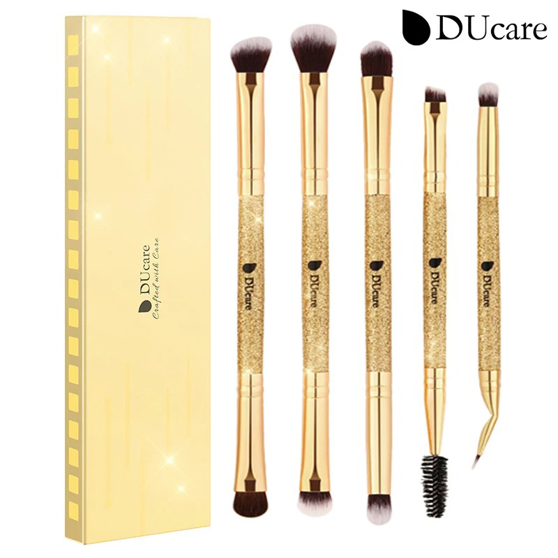  Ducare 5 cái Bộ Bộ Cọ đánh phấn mắt Bộ đôi cọ trang điểm mắt Phấn Mắt Chuyên Nghiệp Dụng cụ cọ Bộ dụng cụ pha trộn lót lông mi che khuyết điểm lông mày du lịch  đăng trong 24 giờ & 90 ngày dịch vụ bảo hành  