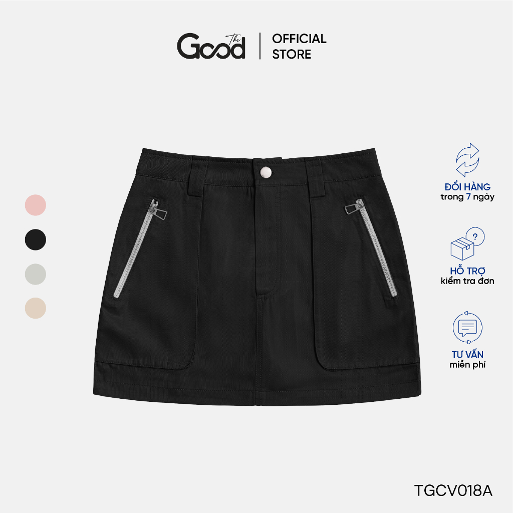 CODChân Váy THE GOOD ''Meryl Skirt'', Chân Váy Mini , Chân Váy Ngắn , Lưng Cao Túi Hộp , Chất Liệu Gió Hàn Mềm MạiCDRYERYGRDGY