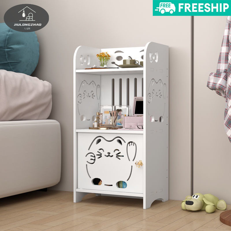 JLZ Tủ lưu trữ đầu giường hiện đại đơn giản lưu trữ và tổ chức Tủ đầu giường nhỏ đơn giản