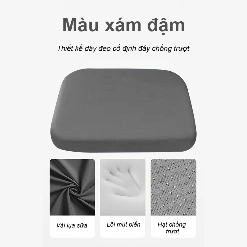 CuddleCove Đệm Lót Ghế Nệm Gối Ngồi Bệt Tựa Lưng Văn Phòng Dày Dặn Vải Thoáng Khí Siêu êm Cao Cấp