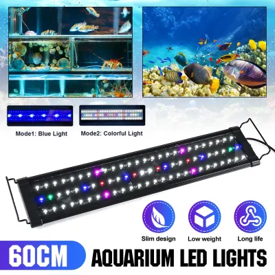 60cm Aquarium LED Light Full Spectrum Fish Tank Lamp Natural Lighting For Plants Coral