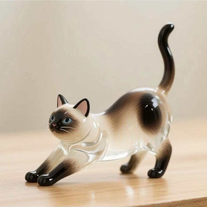 PICOK Phim Hoạt Hình Mèo Hình Dạng Con Chó Mèo Tóc Lưu Trữ Hộp Tóc Trong Suốt Chải Chuốt Pet Tóc Keychain DIY Handmade Keyring Mặt Dây Chuyền Ba Lô - 8
