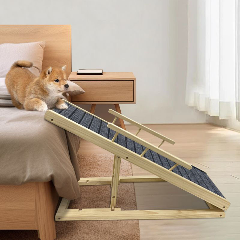 Bed Stairs For Dog,Dog Stairs, Folding Ladders For Dogs And Cats, Slope Solid Wood Bedside Pet Ladders ราคา 898 บาท*ส่งฟรี