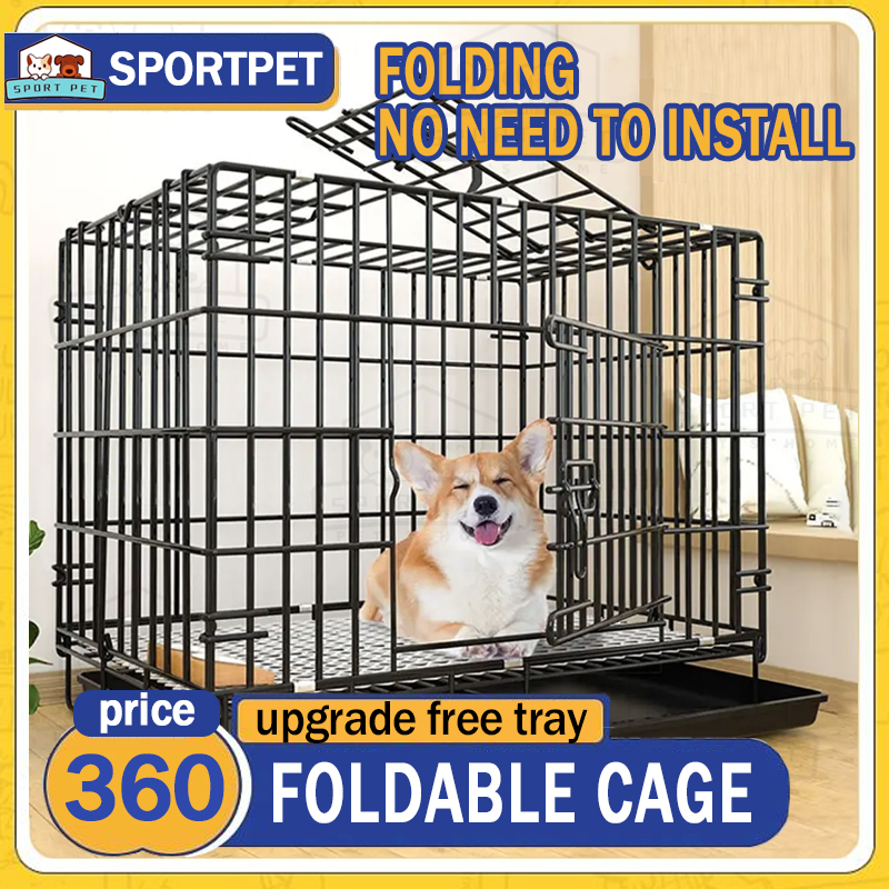 Heavy Duty Pet Cage with Poop Tray - New Pet Land