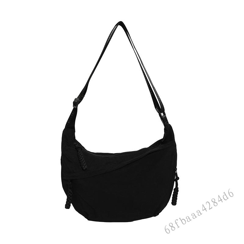Túi đeo vai nylon màu trơn hợp thời trang - Túi đeo chéo đa năng dành cho nữ - 8